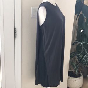 All Saints viscose with silk black panels dress